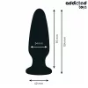 ADDICTED TOYS – ékszeres szilikon végbélgolyó, M-es 10,4 cm