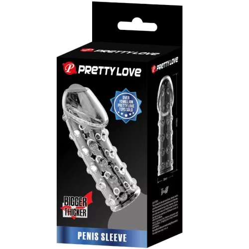 PRETTY LOVE – térfogatnövelő pénisz hüvely átlátszó