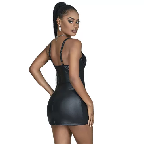 SUBBLIME – fekete bőrdressz S/M méretben
