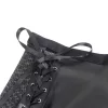 SUBBLIME - stílusos bőr melltartó és szoknya szett feketében