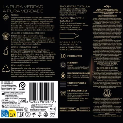 DUREX - Prémium latexmentes óvszerek, 10 db