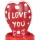 CONDOMERIE – kézzel festett szív alakú óvszer, I love you