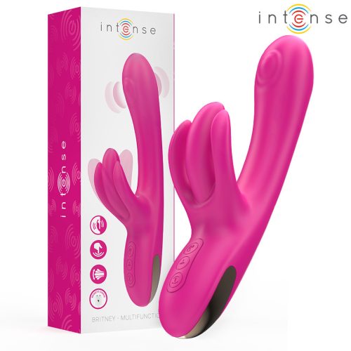 INTENSE - multifunkciós rózsaszín nyuszi vibrátor 23 cm