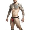 MOB - DNGEON RED – láncos férfi jockstrap (egy méret)