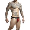 MOB - DNGEON RED – láncos férfi jockstrap (egy méret)