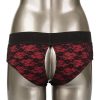 CALEXOTICS - Scandal - dildós, nyitott bugyi szett L/XL