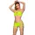 CHILIROSE - Neon zöld top és short szett S/M
