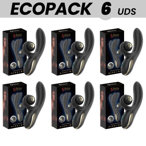 ECOPACKS 6 DB - Ibiza Twister - görbült vibrátor rezgéssel