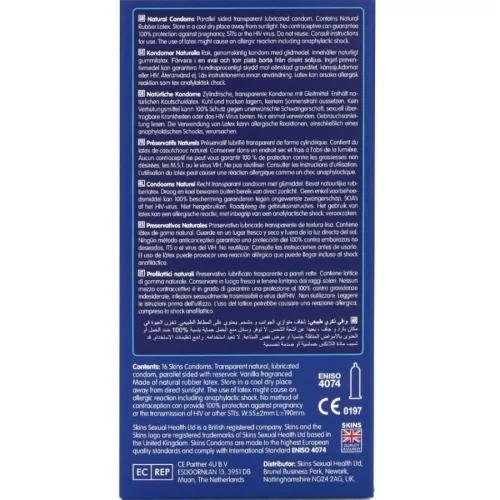 SKINS - prémium natúr óvszer csomag 16 darabos