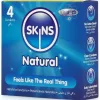 SKINS Natural – prémium natúr óvszer 4 db-os csomag