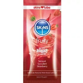 Skins Eper ízű vízbázisú síkosító 5 ml egyszeri adag