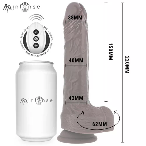 MR INTENSE – matt, realisztikus vibráló maszturbátor távirányítóval