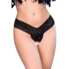 Chilirose CR 4885 nyitott női tanga fekete L
