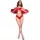 Chilirose CR4885 nyitott női tanga piros L