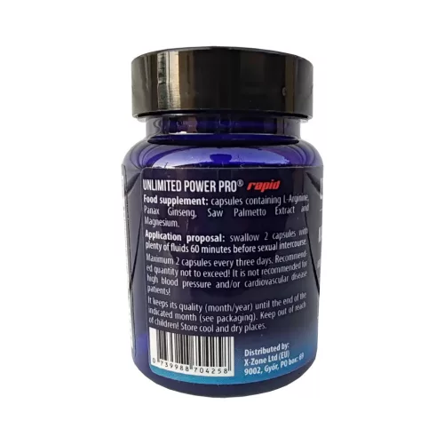 Unlimited Power Pro-Rapid potencianövelő kapszula 10 db