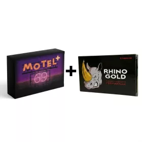   MOTEL 69 KAPSZULA FÉRFIAKNAK 2 db + RHINO GOLD - 6 DB csomag