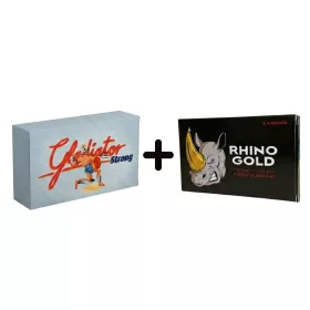   RHINO GOLD - 6 DB + GLADIÁTOR STRONG KAPSZULA FÉRFIAKNAK - 4 db csomag